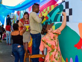 Projeto cria corredor de grafites para revitalizar muros do Centro de Tanguá