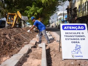 Prefeitura de Campos inicia obras para construção de calçadão em avenida de Campos