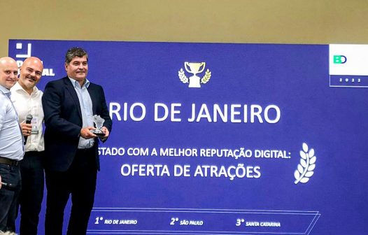 Conquista do Prêmio Brasil Destino Digital celebra reputação do Turismo fluminense