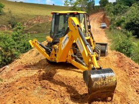 <strong>Campos conclui obra de reconstrução de trecho da Estrada do Macaco</strong>