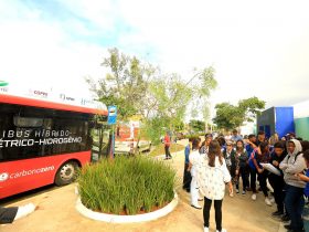 Protótipo do ônibus elétrico-hidrogênio ficará em exposição em Maricá