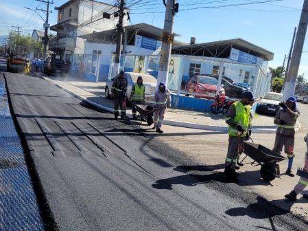 Obras de recapeamento beneficiam população de Duque de Caxias