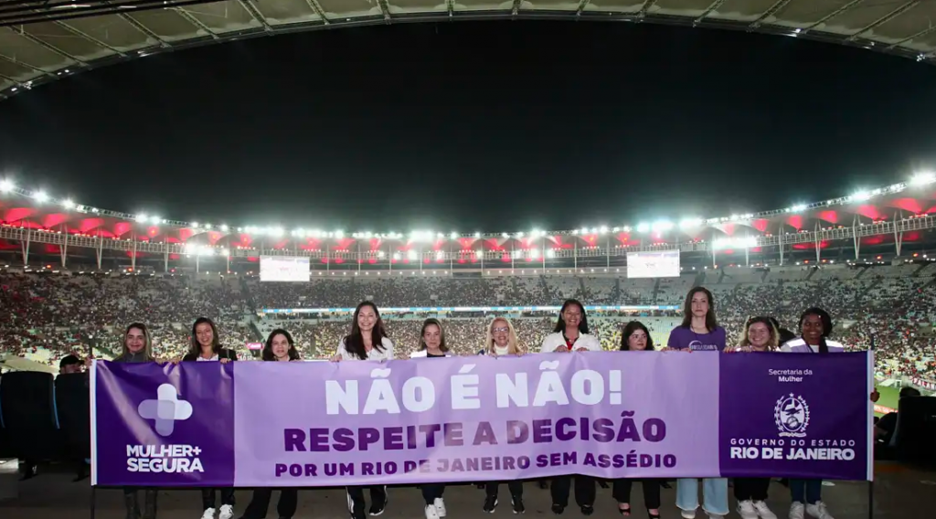 Não é não: treinamento reforça segurança de mulheres em estádio