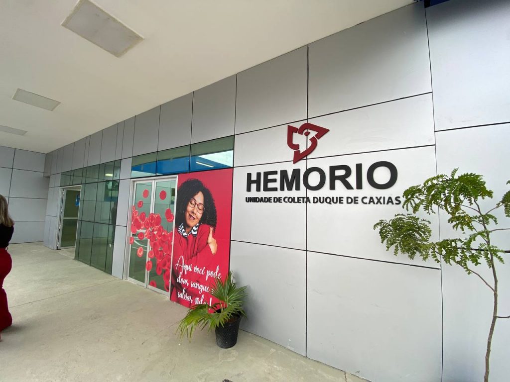 Hemorio inaugura posto de coleta de sangue em Duque de Caxias