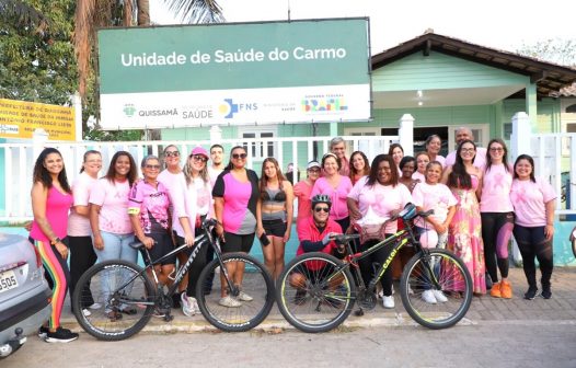 Pedalada Rosa movimenta as ruas do Carmo em ação do Outubro Rosa