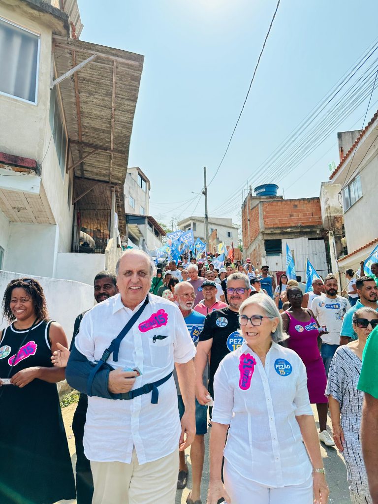 Pezão durante a campanha eleitoral