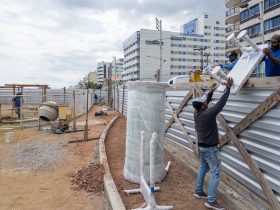 Parque da Praia Campista em Macaé: obras entram na fase final