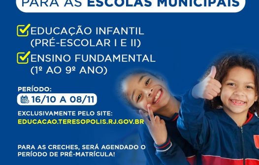 Pré-matrícula on-line em Teresópolis termina nesta sexta-feira (8)