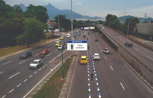 Segunda motofaixa do Rio começa a funcionar na Zona Norte