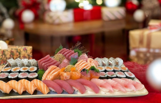 Papai Noel que curte Sushi