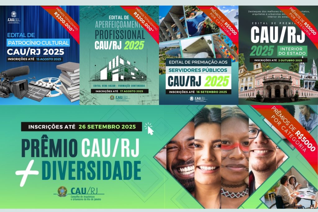 CAU/RJ lança cinco editais para valorizar a arquitetura no Estado