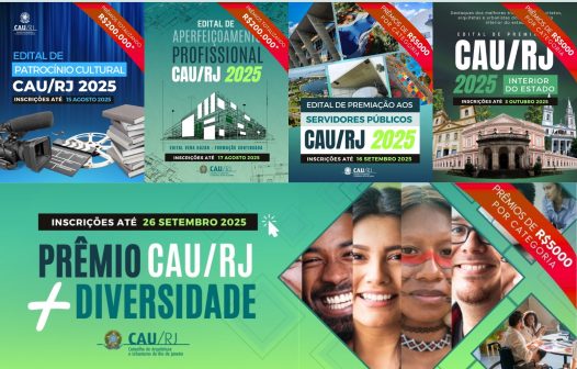 CAU/RJ lança cinco editais para valorizar a arquitetura no Estado