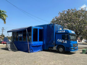 Caminhão CAIXA atende empreendedores em Itatiaia