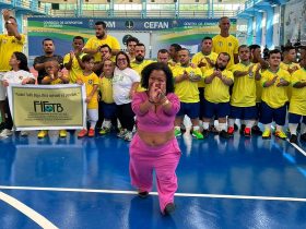 Jogo pela Inclusão reúne Seleção Brasileira de Nanismo e estudantes em Niterói