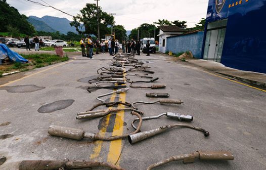 Prefeitura de Guapimirim destrói escapamentos irregulares apreendidos