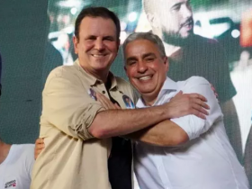 André Ceciliano e Eduardo Paes