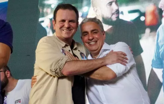 André Ceciliano e Eduardo Paes