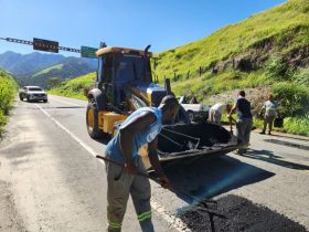 Angra dos Reis inicia operação emergencial de tapa-buraco na RJ-155