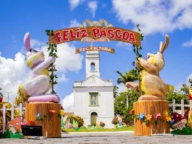 Praça de São Pedro da Aldeia recebe decoração especial de Páscoa