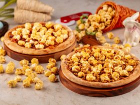 Que tal pizza de pipoca?