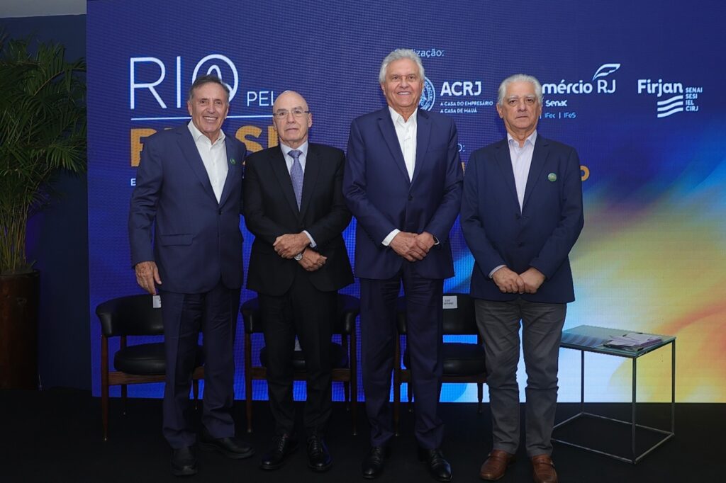 ACRJ, Fecomércio RJ e Firjan recebem Ronaldo Caiado em encontro